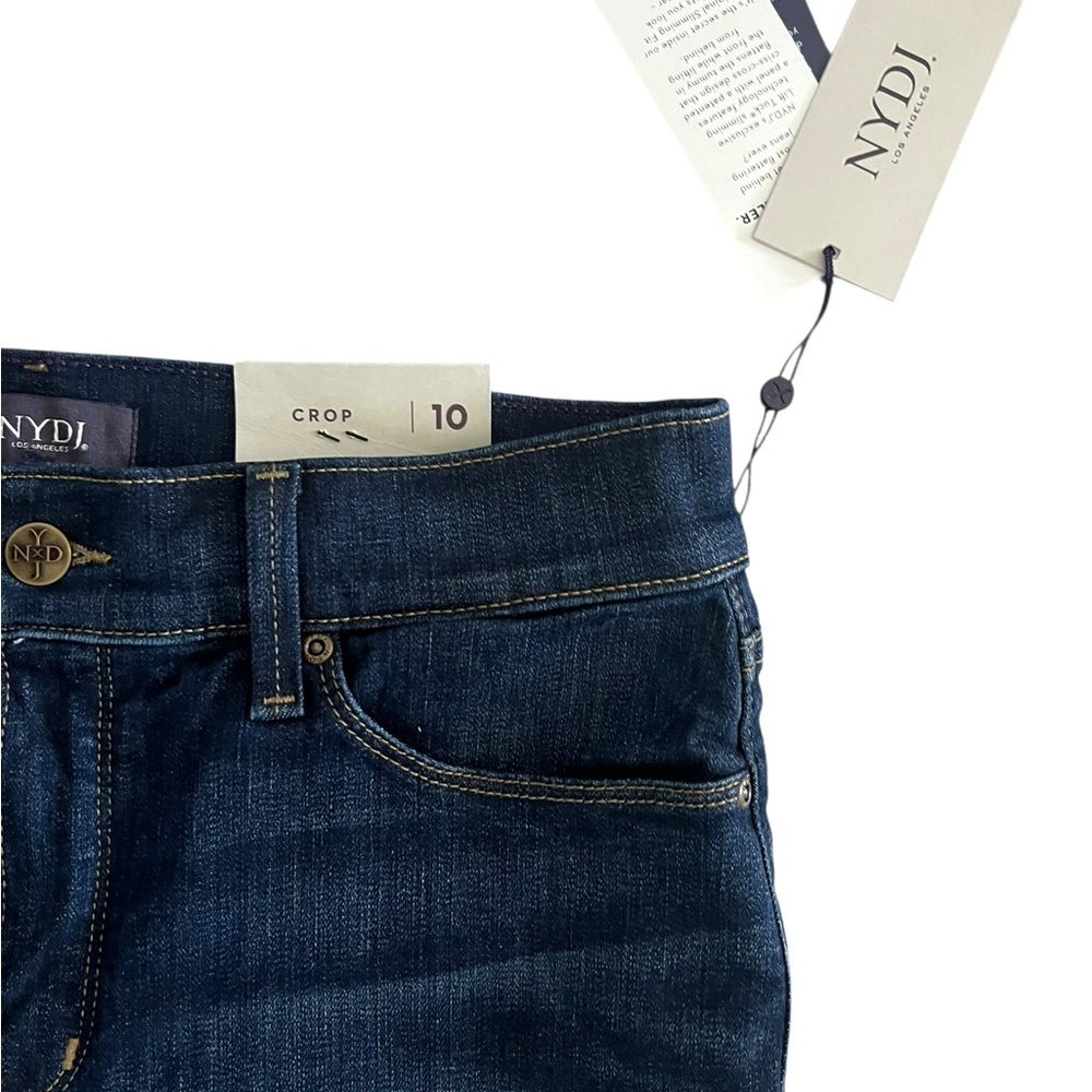 NYDJ NWT Marilyn Crop cuff bezel Jean size 10 - Picture 7 of 8